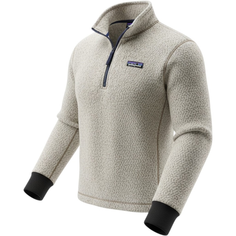 Patagonia Better Sweater 1/4 Zip Pullover Oatmeal Heather Women Small